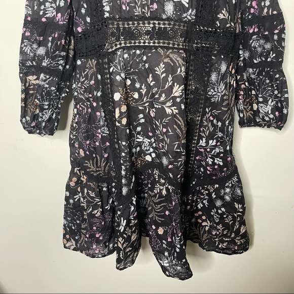 Anthropologie Moulinette Soeurs Lily Peasant floral print unlined Dress size 12 - Picture 4 of 9